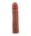 PRETTY LOVE - DEREK FUNDA PENE CON EXTENSIÓN DE 7.6 CM MULATO