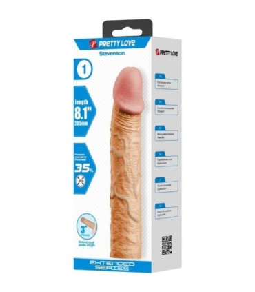PRETTY LOVE - STEVENSON FUNDA PENE CON EXTENSIÓN DE 7.6 CM NATURAL