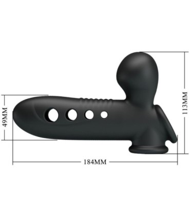 PRETTY LOVE - CRANE FUNDA PARA PENE CON AIRBAG NEGRO