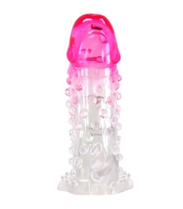 PRETTY LOVE - WILFORD FUNDA REALÍSTICA ALARGADORA CON RELIEVE PARA PENE ROSA