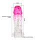 PRETTY LOVE - WILFORD FUNDA REALÍSTICA ALARGADORA CON RELIEVE PARA PENE ROSA