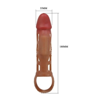 PRETTY LOVE - PRESTON FUNDA PARA PENE CON VIBRACIÓN DE 18 CM