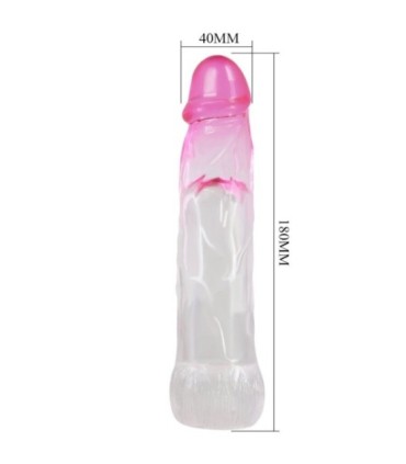 PRETTY LOVE - NERON FUNDA REALÍSTICA ALARGADORA DE 6 CM PARA PENE ROSA