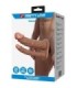 PRETTY LOVE - YAIRON FUNDA PARA PENE DOBLE CON EXTENSIÓN DE 4 CM MULATO