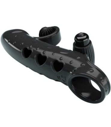 ROMANCE - FUNDA PARA PENE CON VIBRACIÓN NEGRO