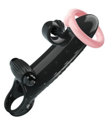 ROMANCE - FUNDA PARA PENE CON VIBRACIÓN NEGRO