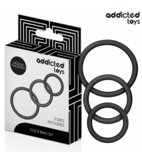ADDICTED TOYS - SET DE ANILLOS SILICONA MODELO 2