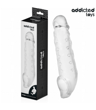 ADDICTED TOYS - FUNDA PARA EL PENE TRANSPARENTE TALLA S 23 CM