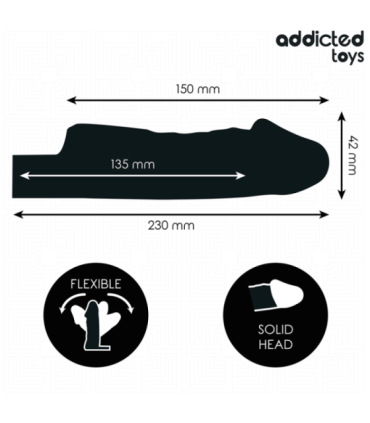 ADDICTED TOYS - FUNDA PARA EL PENE TRANSPARENTE TALLA S 23 CM