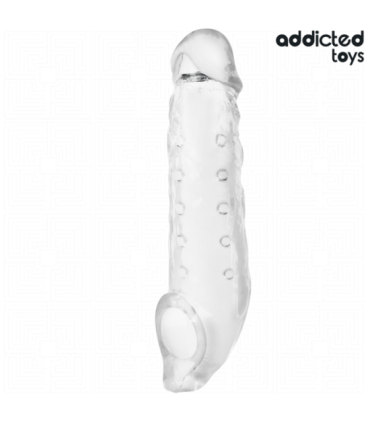 ADDICTED TOYS - FUNDAS PARA EL PENE TRANSPARENTE TALLA M 27 CM