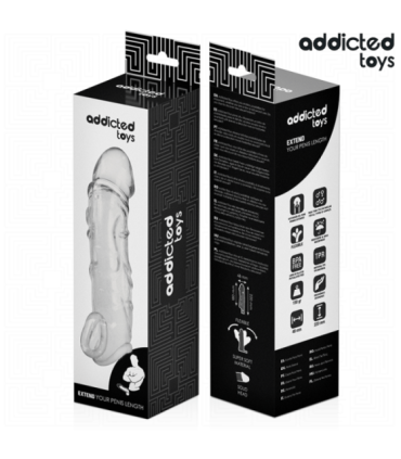 ADDICTED TOYS - EXTENSOR PARA EL PENE TRANSPARENTE 27 CM