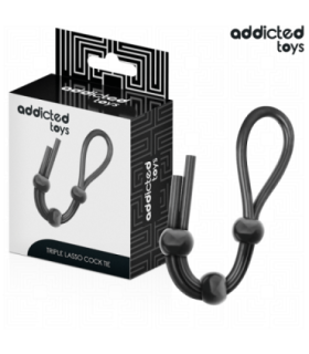 ADDICTED TOYS - CUERDA SILICONA PARA EL PENE DE LAZO TRIPLE