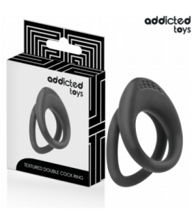ADDICTED TOYS - ANILLO TEXTURIZADO DOBLE PARA EL PENE