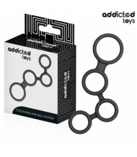 ADDICTED TOYS - ANILLO PARA EL PENE CON DIVISORES PARA TESTÍCULOS