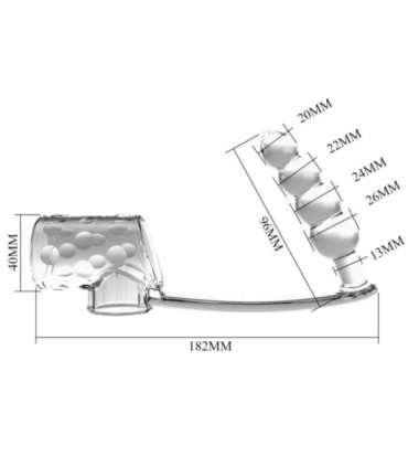 PRETTY LOVE - FUNDA PARA PENE CON PLUG ANAL TRANSPARENTE