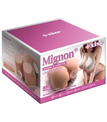 XISE - MIGNON SUCKING MASTURBADOR VAGINA REALÍSTICO CON VIBRACIÓN Y ONDAS ESTIMULADORAS Y CONTROL REMOTO 6 KG