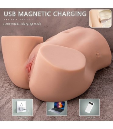 XISE - ETHEL THRUSTING MASTURBADOR VAGINA REALÍSTICO CON VIBRACIÓN MULTIPOSICIÓN