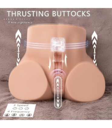 XISE - ETHEL THRUSTING MASTURBADOR VAGINA REALÍSTICO CON VIBRACIÓN MULTIPOSICIÓN