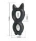 CRAZY BULL - TORAN ANILLO DOBLE SILICONA MODELO 20
