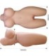 CRAZY BULL - MIA TORSO FEMENINO REALISTA VAGINA Y ANAL 8.5 KG