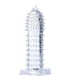 BAILE - FUNDA PARA PENE CON PUNTOS ESTIMULANTES TRANSPARENTE 14 CM