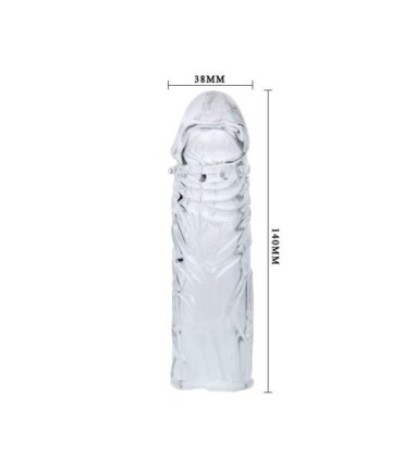 BAILE - FUNDA TRANSPARENTE PARA EL PENE EN SILICONA 13 CM