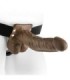FETISH FANTASY SERIES - STRAP-ON HUECO CON TESTÍCULOS 17.8 CM