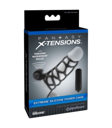 FANTASY X- TENSIONS - FUNDA PARA EL PENE DE SILICONA CON VIBRADOR