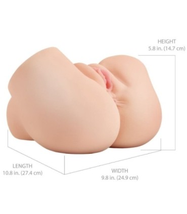 PDX ELITE - BACK THAT ASS UP MASTURBADOR VAGINA Y ANO REALÍSTICO CON VIBRACIÓN