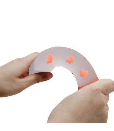 PRETTY LOVE - MAGICAL NIGHTFALL DILDO SIN VIBRACIÓN LUMINOSO NARANJA