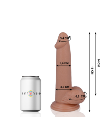 MR INTENSE - 10 PENE REALÍSTICO 18 CM -O- 3.4 CM