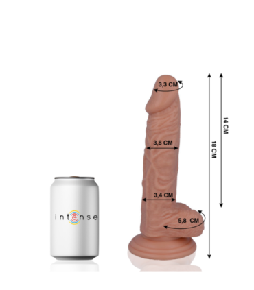 MR INTENSE - 11 PENE REALÍSTICO 18 CM -O- 3.8 CM