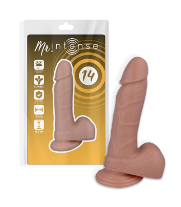 MR INTENSE - 14 PENE REALÍSTICO 18.5 CM -O- 3.8 CM