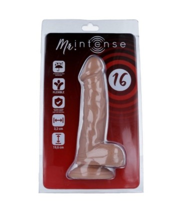 MR INTENSE - 16 PENE REALÍSTICO 19.6 CM -O- 3.2 CM