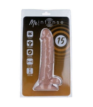 MR INTENSE - 15 PENE REALÍSTICO 19.5 CM -O- 4.1 CM