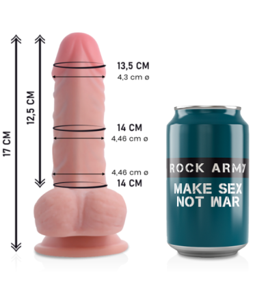 ROCKARMY - DUAL DENSITY PANZER DILDO REALISTA 17 CM -O- 4.46 CM