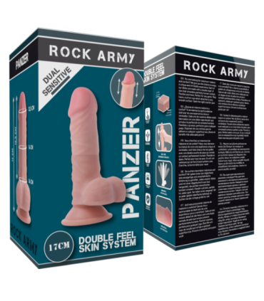 ROCKARMY - DUAL DENSITY PANZER DILDO REALISTA 17 CM -O- 4.46 CM