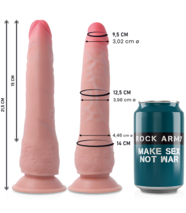 ROCKARMY - CRUSADER DILDO REALISTA DUAL DENSITY 21.5 CM -O- 4.46 CM