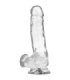 X RAY - CLEAR DILDO REALISTA TRANSPARENTE 18.5 CM -O- 3.8 CM
