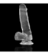X RAY - CLEAR DILDO REALISTA TRANSPARENTE 18.5 CM -O- 3.8 CM
