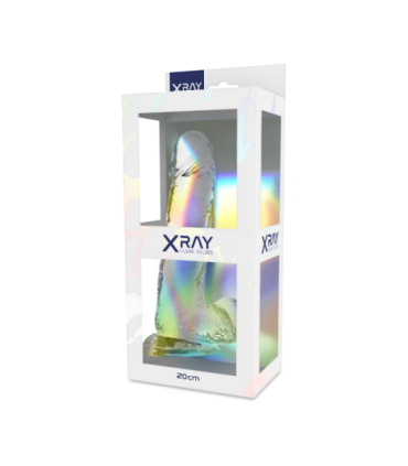 X RAY - CLEAR DILDO REALISTA TRANSPARENTE 20 CM -O- 4.5 CM