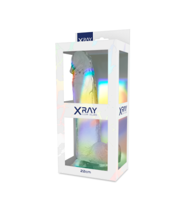 X RAY - CLEAR DILDO REALISTA TRANSPARENTE 22 CM -O- 4.6 CM