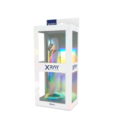 X RAY - CLEAR DILDO TRANSPARENTE 19 CM -O- 4 CM