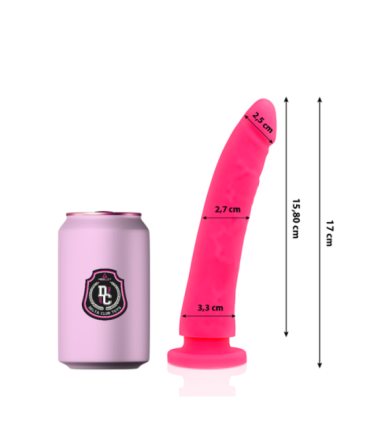 DELTA CLUB - DILDO REALISTA ROSA SILICONA MEDICA 17 CM -O- 3 CM