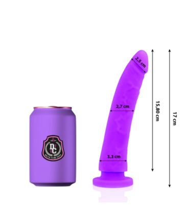 DELTA CLUB - DILDO REALISTA LILA SILICONA MEDICA 17 CM -O- 3 CM