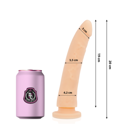 DELTA CLUB - DILDO REALISTA NATURAL SILICONA MEDICA 20 CM -O- 4 CM