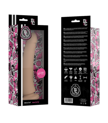 DELTA CLUB - DILDO REALISTA NATURAL SILICONA MEDICA 20 CM -O- 4 CM