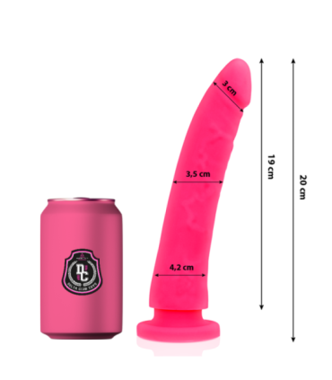 DELTA CLUB - DILDO REALISTA ROSA SILICONA MEDICA 20 CM -O- 4 CM