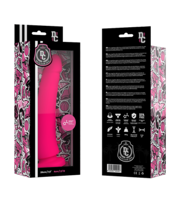 DELTA CLUB - DILDO REALISTA ROSA SILICONA MEDICA 20 CM -O- 4 CM