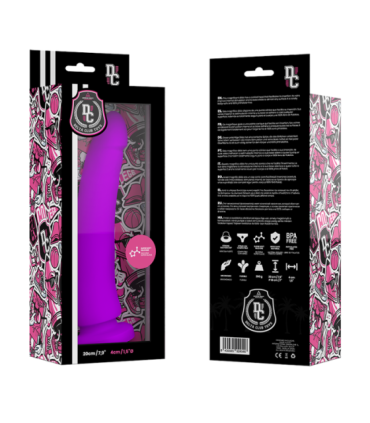 DELTA CLUB - DILDO REALISTA LILA SILICONA MEDICA 20 CM -O- 4 CM